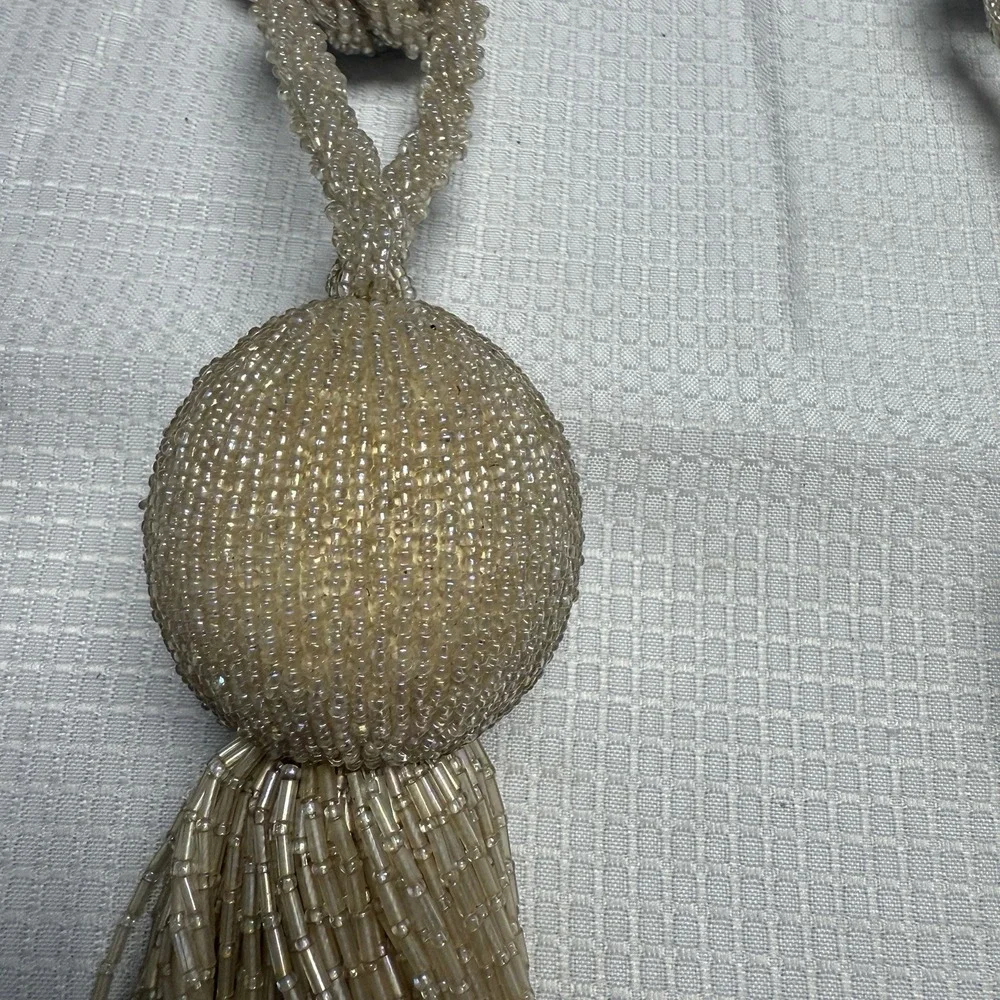 Vintage lot‎ 3 beaded tassels gold curtain drapery tieback Elegant Upscale $720